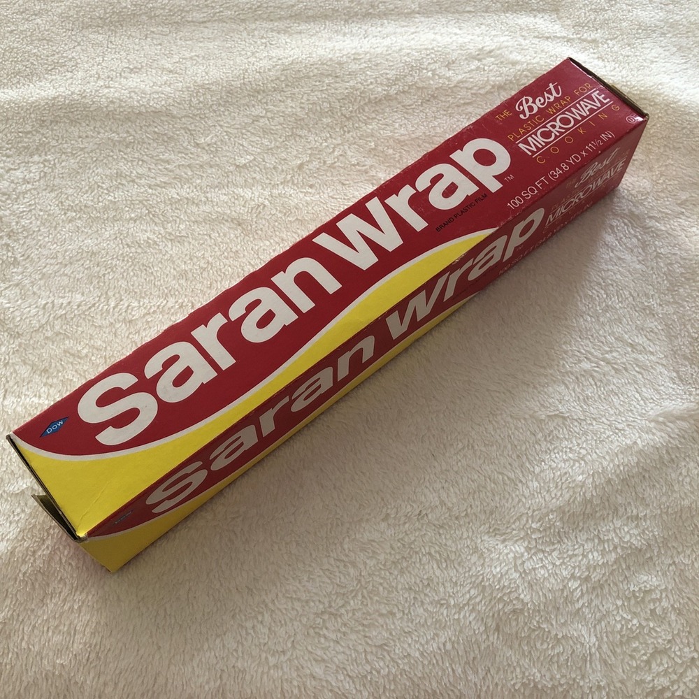 VTG 1984 Dow Saran Wrap Plastic Film 100 Sq Ft. Unopened Box New Old Stock